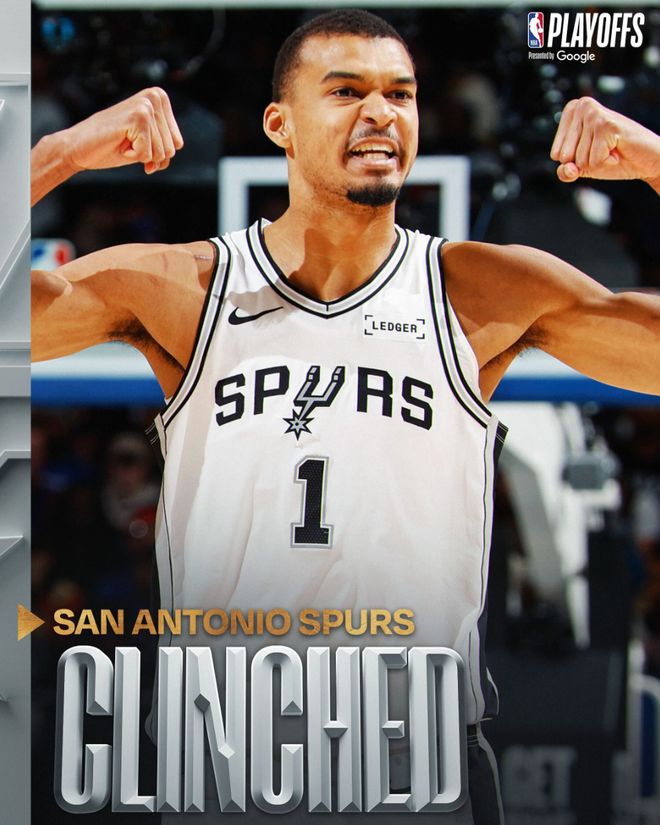 文班亚马绝杀逆转太阳 马刺提前锁定季后赛